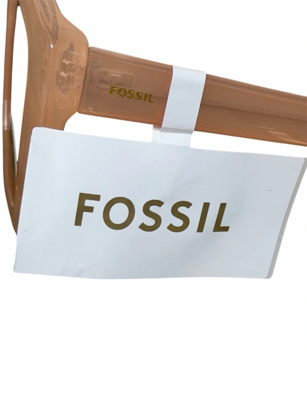 Fossil Women's Nude/Peach Translucent Square Sunglasses - NWT